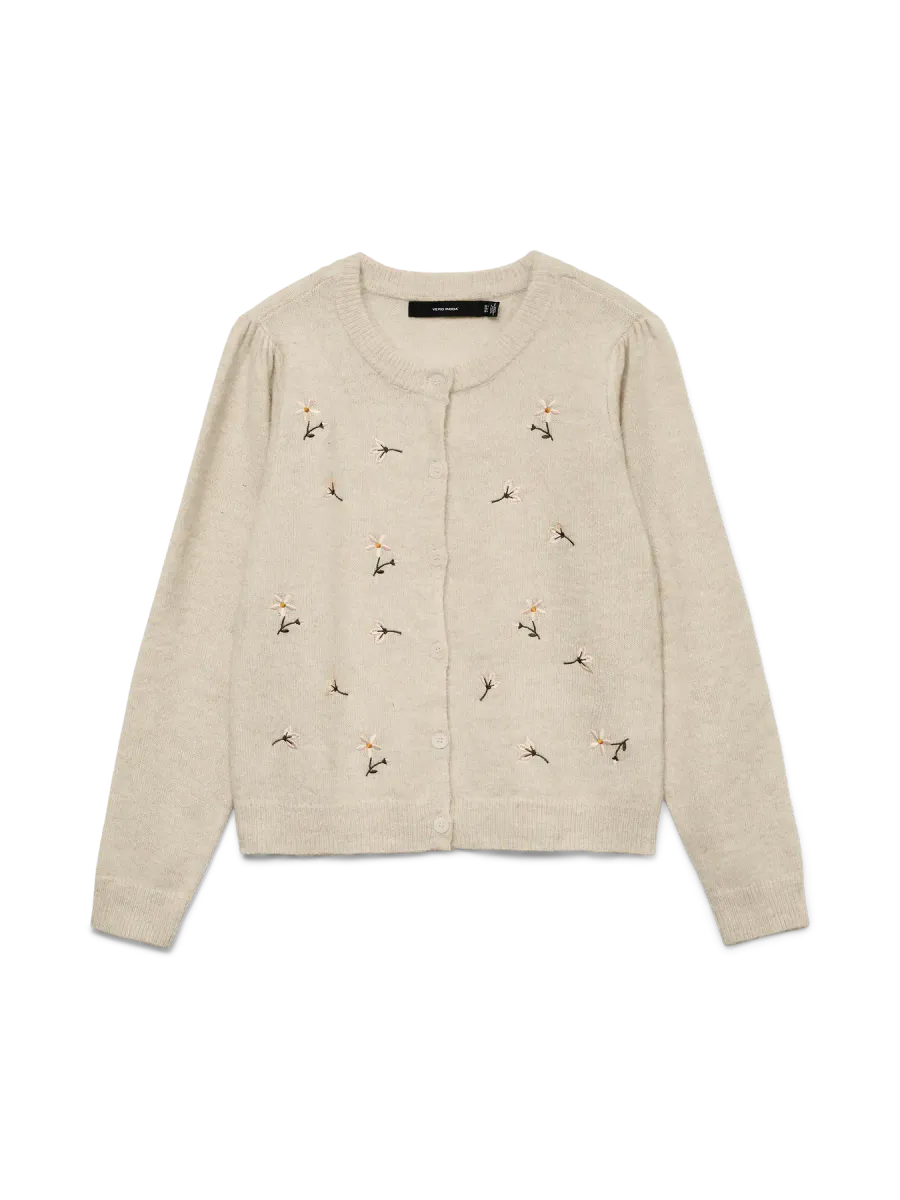 FIORELLA FLOWER CARDIGAN - CREAM