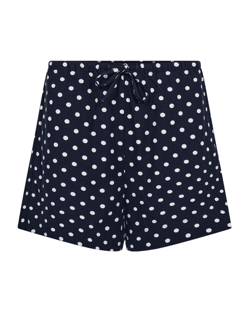 LAVISCO SHORTS M/DOTS - NAVY/HVIT