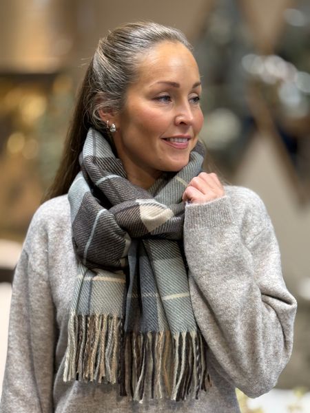 Hovedbilde SKJERF M/CHECK - BRUN/SAND/GRÅ