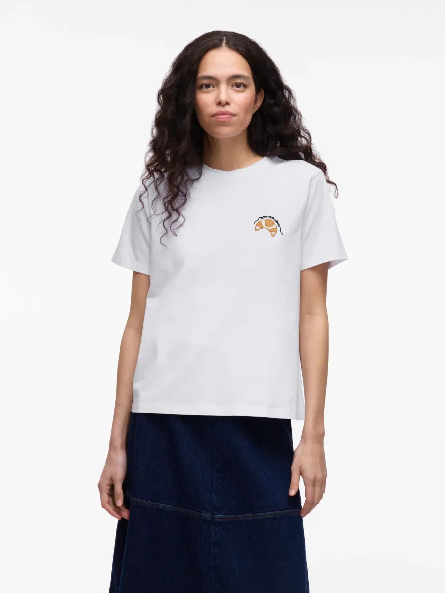 NORA T-SHIRT - HVIT M/CROSSAINT