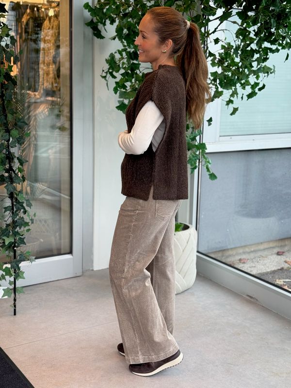 NOSIE VEST - BRUN MELERT