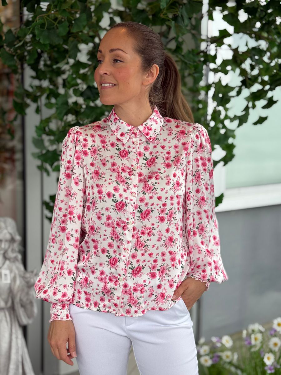KENZIE BLUSE FLOWERS - ROSA