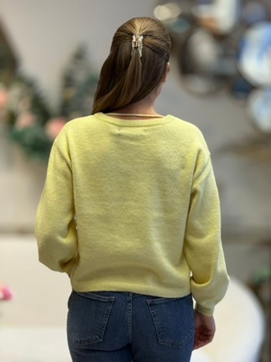 HOPE CARDIGAN - LYS GUL MELERT