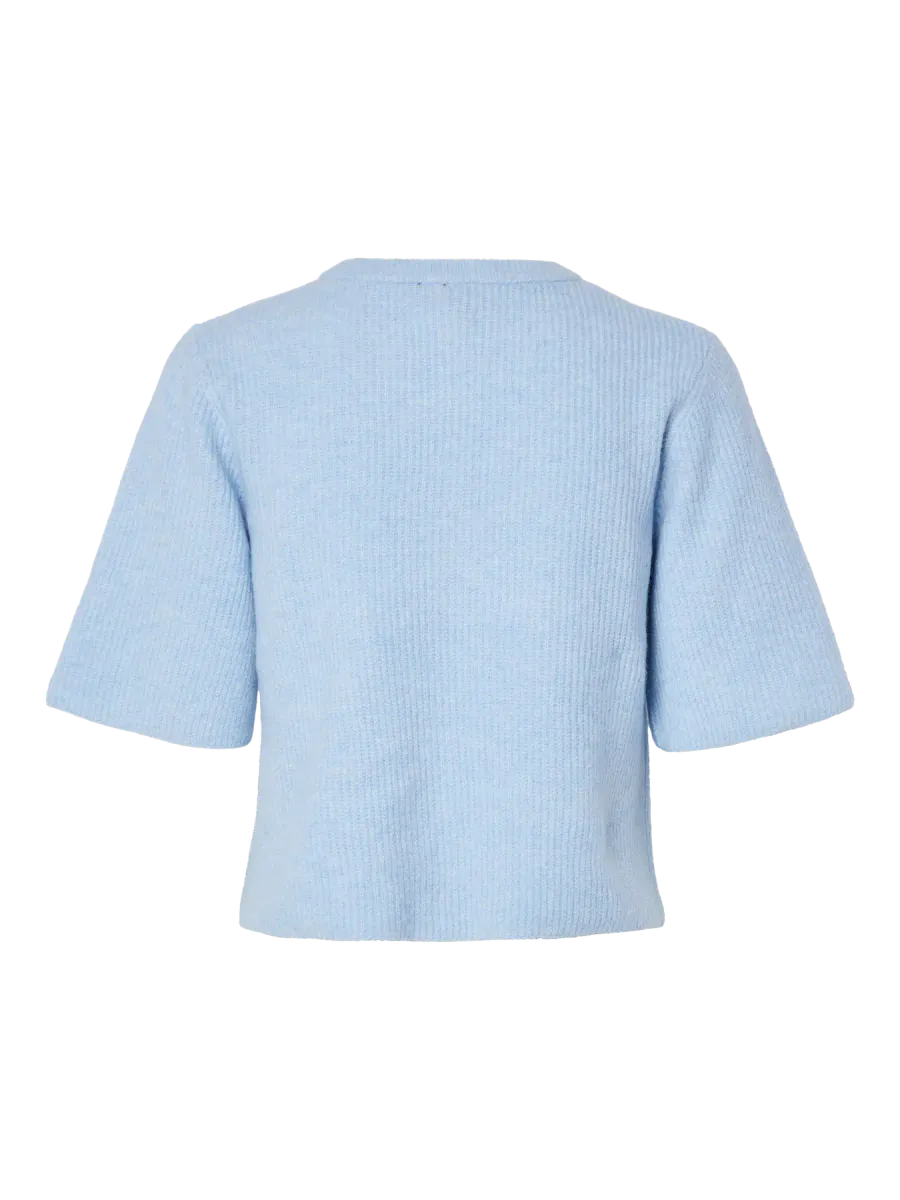 SILLY CARDIGAN - LYS BLÅ MELERT