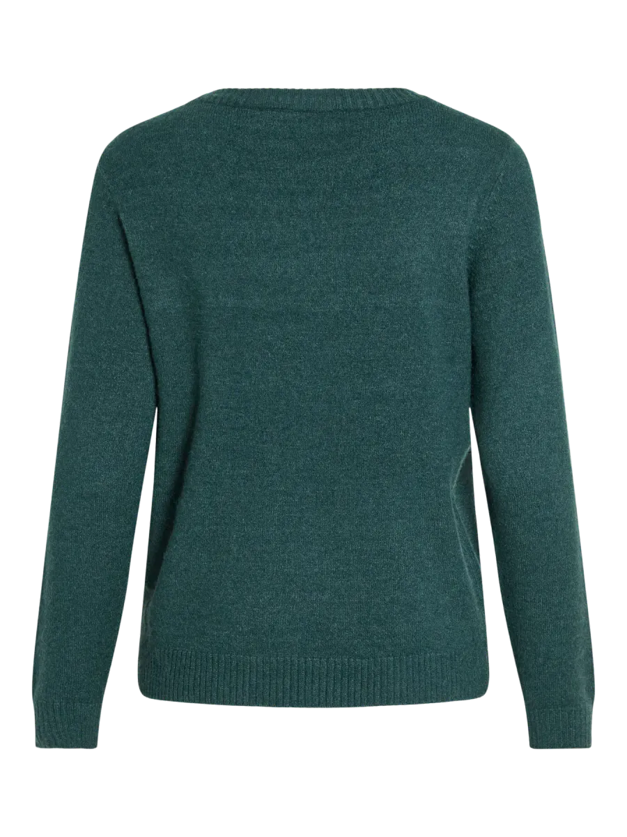 VIRIL GENSER O-NECK - SMARAGDGRØNN