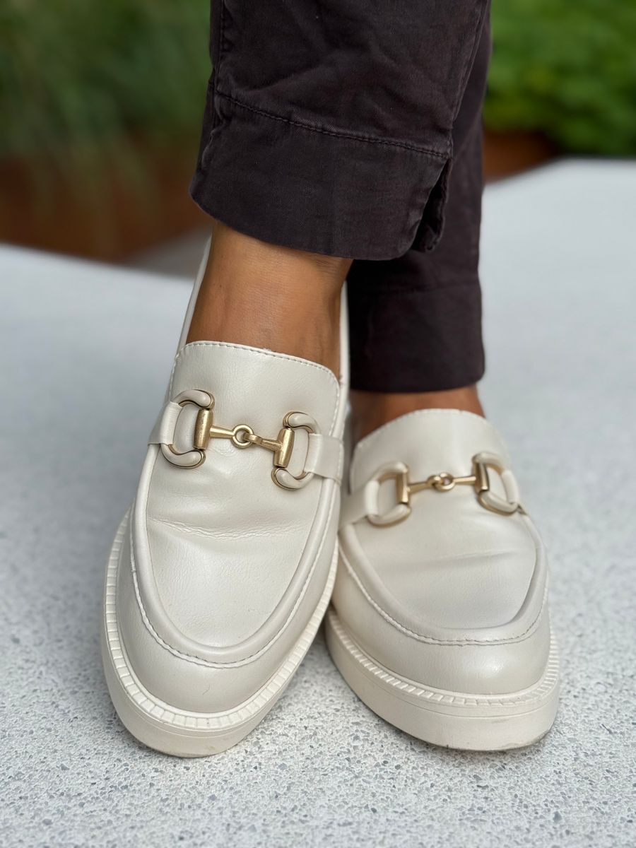 LOAFERS M/LENKE  - CREAM/GULL