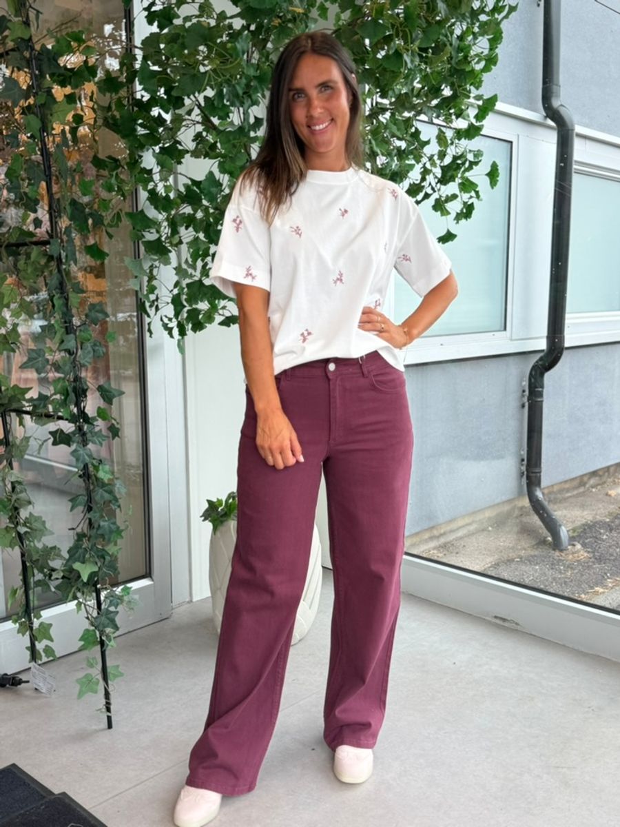 CHIA SOLID JEANS - PLOMME