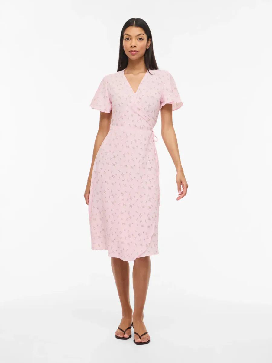 LOVIE OMSLAGSKJOLE M/PRINT - ROSA