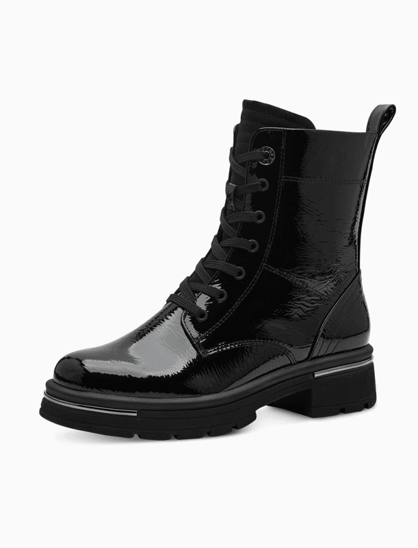 BOOTS M/KNYTING - SORT GLOSS