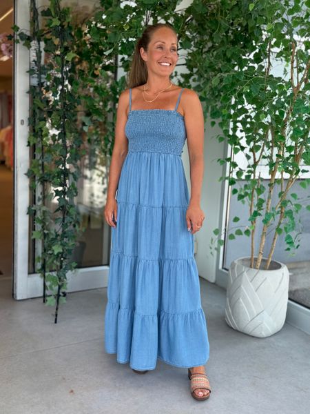 Hovedbilde SMOCK KJOLE DENIM LOOK - CLASSIC BLUE