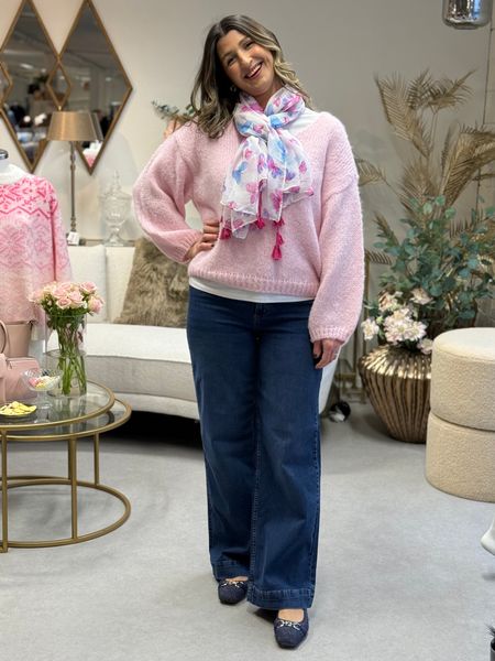 Hovedbilde MAYBE STRIKKET GENSER - ROSA