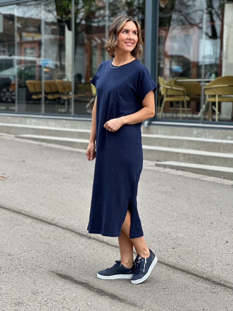 SABINA MAXI KJOLE - NAVY