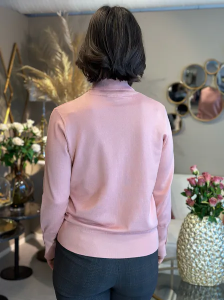 Bilde av KATIE POLOGENSER M/KNAPPER - MISTY ROSE