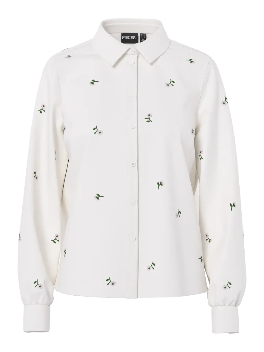 GENEVA SKJORTE - HVIT/ROSA