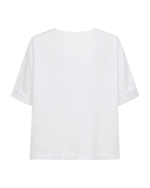 Hovedbilde LAVA LIN/VISCOSE TOPP M/LOMME - HVIT