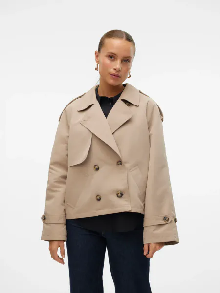 Hovedbilde CHLOE KORT TRENCH JAKKE - SAND
