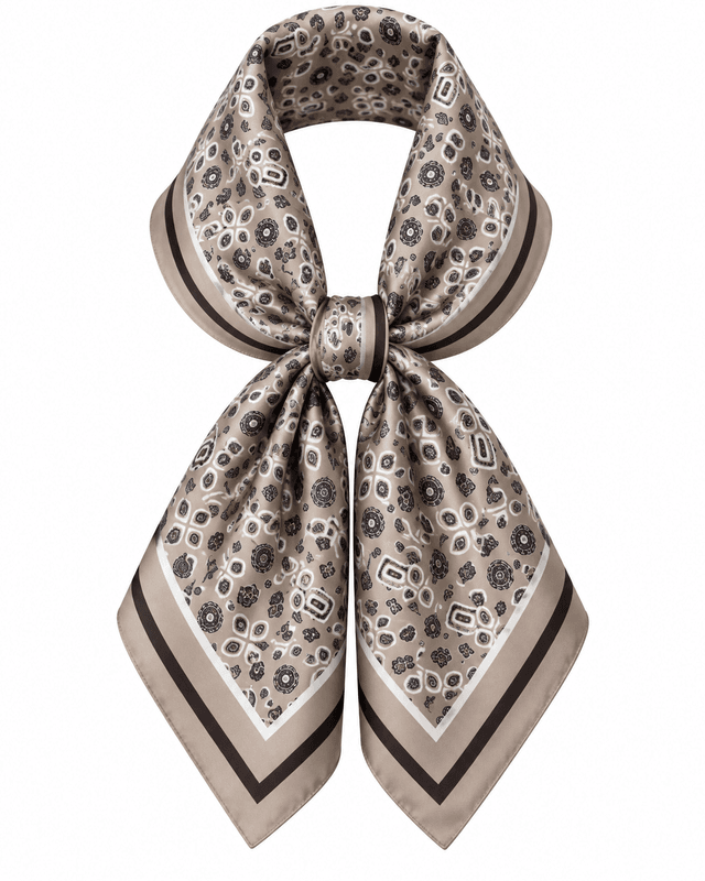 SKJERF SILKELOOK SIRKLER/FIRKANTER - TAUPE