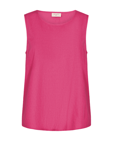 Hovedbilde LAVA LIN/VISCOSE TOPP M/KNAPPER BAK - CERISE