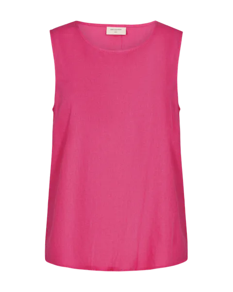 Hovedbilde LAVA LIN/VISCOSE TOPP M/KNAPPER BAK - CERISE