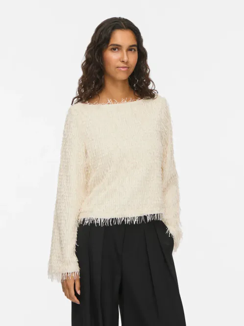 Hovedbilde TOI TOPP M/FRYNSER - OFFWHITE