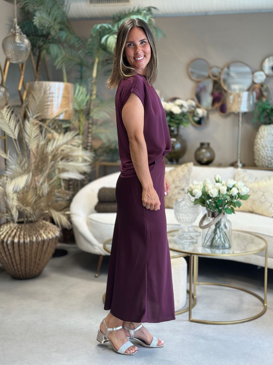 ELLETTE TOPP KORT ERM - PLOMME