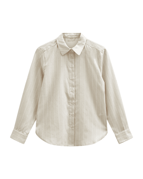 Hovedbilde SOLLY SKJORTE M/BLING  - SAND STRIPET