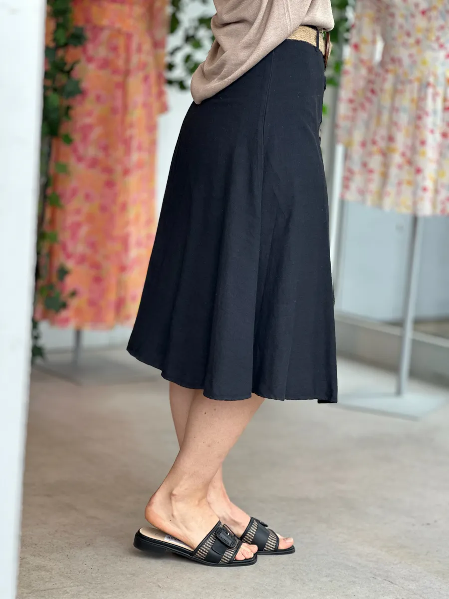 KAREN LIN SKJØRT - SORT