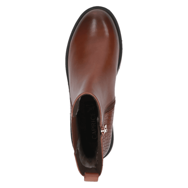 Hovedbilde BOOTS CROCO DETALJ - COGNAC