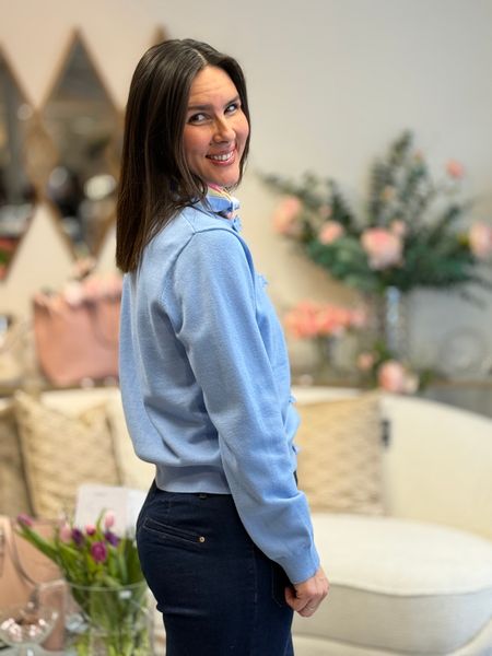 Hovedbilde TESSA CARDIGAN M/BOW - HIMMELBLÅ