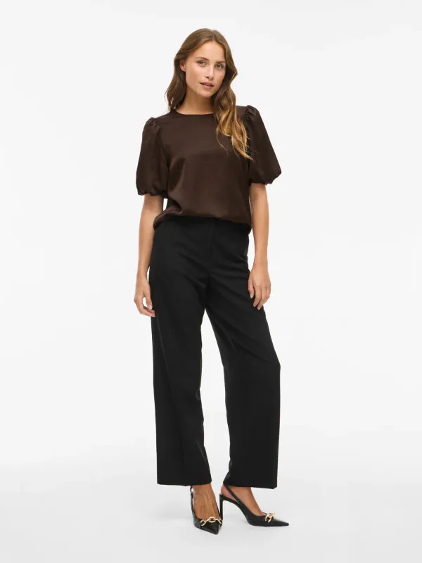ELLETTE TOPP M/PUFFERM - BRUN