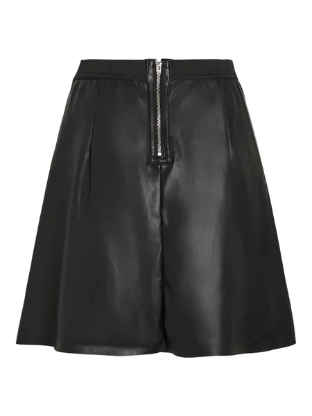 Hovedbilde PEN COATED SKIRT - SORT
