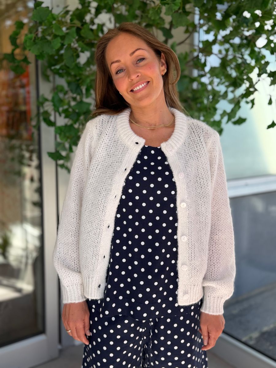 LAVISCO TOPP M/DOTS - NAVY/HVIT