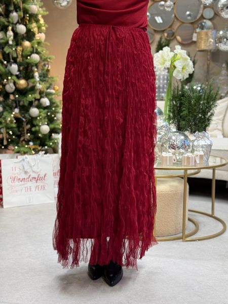 Hovedbilde CARALIA TYLLSKJØRT - BURGUNDER