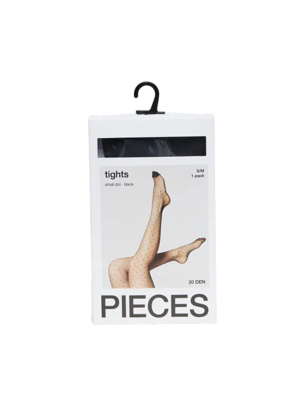 NIKOLINE STRØMPEBUKSE 20 DEN DOTS TIGHTS - SORT