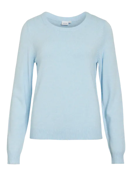Hovedbilde VIRIL GENSER O-NECK - LYSBLÅ MELERT