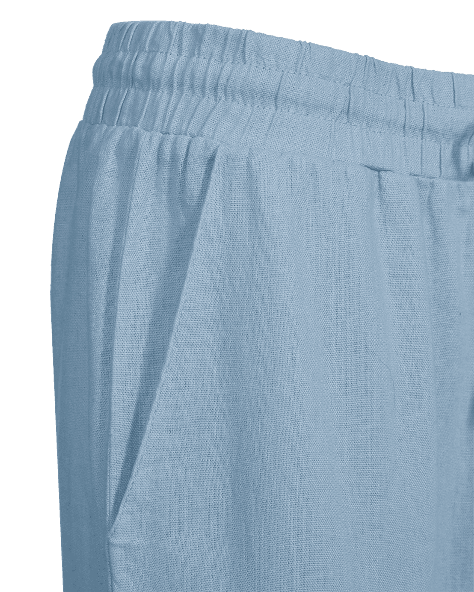 LAVA LIN/VISCOSE BUKSE ANKEL - BLUE BELL