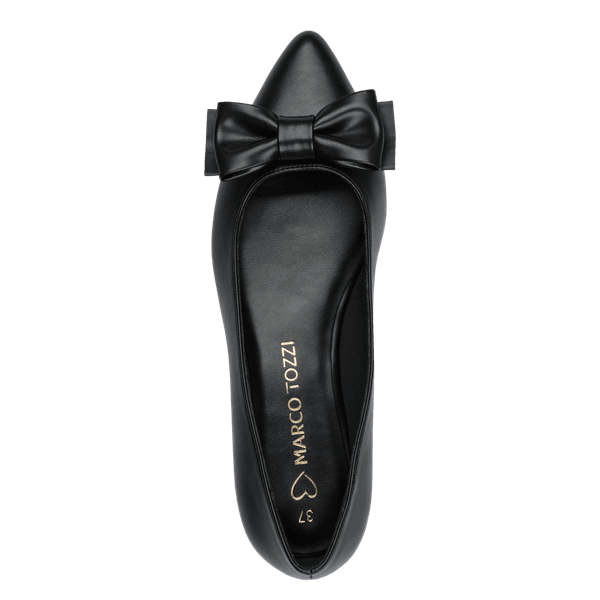 Hovedbilde PUMPS LAV HÆL M/BOW - SORT