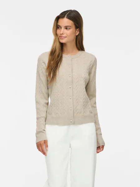 Hovedbilde KERRY CABEL KNIT CARDIGAN - SAND