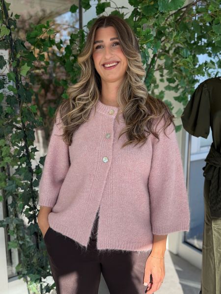 Hovedbilde LULU CARDIGAN - PALE MAUVE
