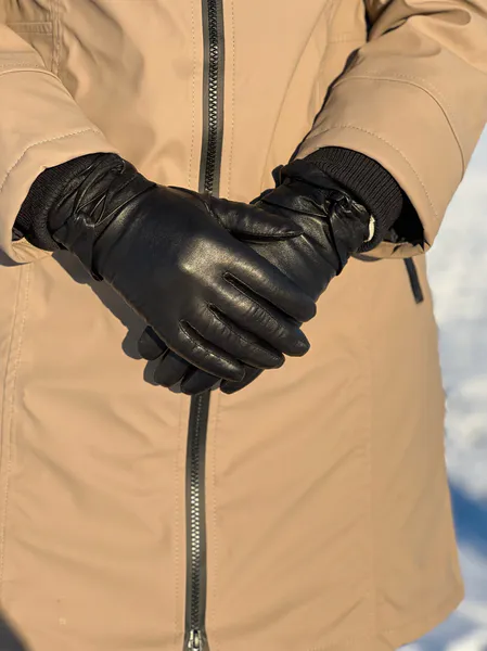 Hovedbilde SKINNHANSKER STACEY WOOL - BLACK