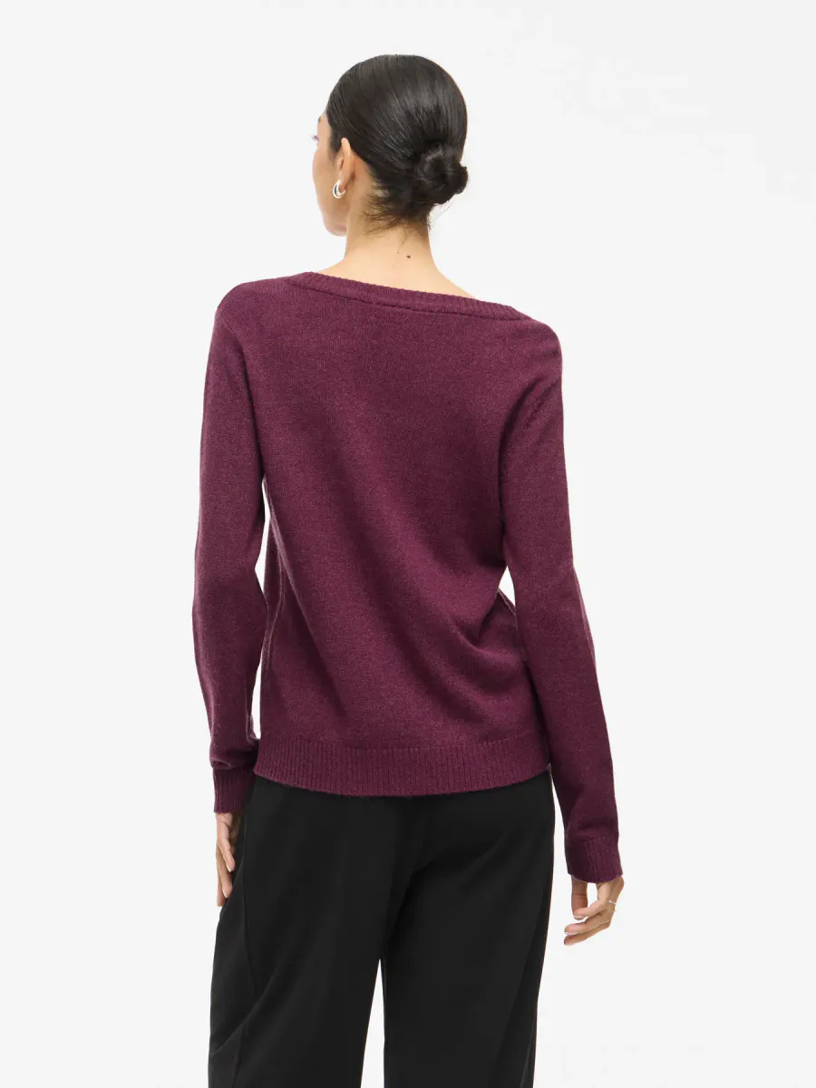 VIRIL GENSER O-NECK - PLOMME