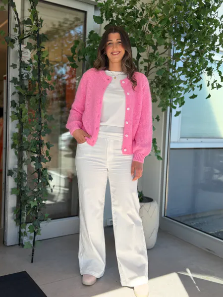Hovedbilde WILO STRIKKET CARDIGAN - ROSA