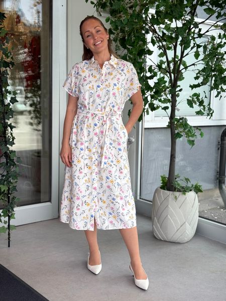 Hovedbilde MOLLI KJOLE BLOMSTER - OFFWHITE/GUL/ROSA