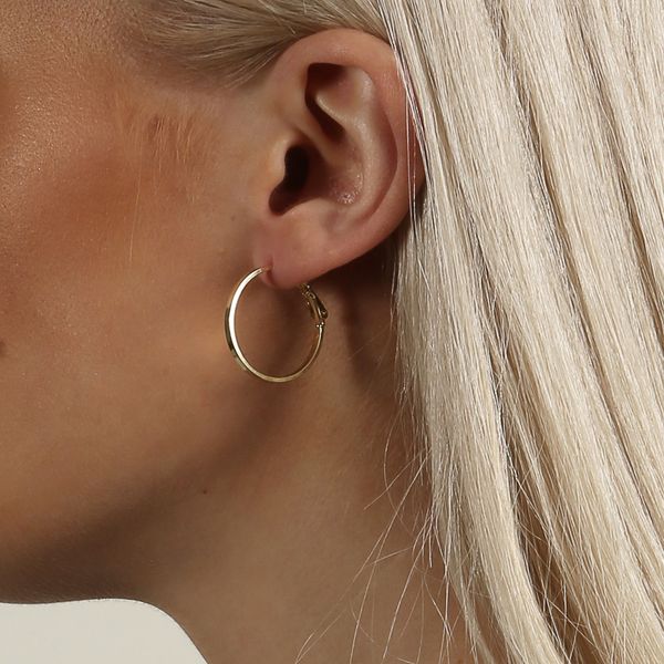 Hovedbilde SNÖ OF SWEDEN -  MOE ØRERINGER 25mm - GULL