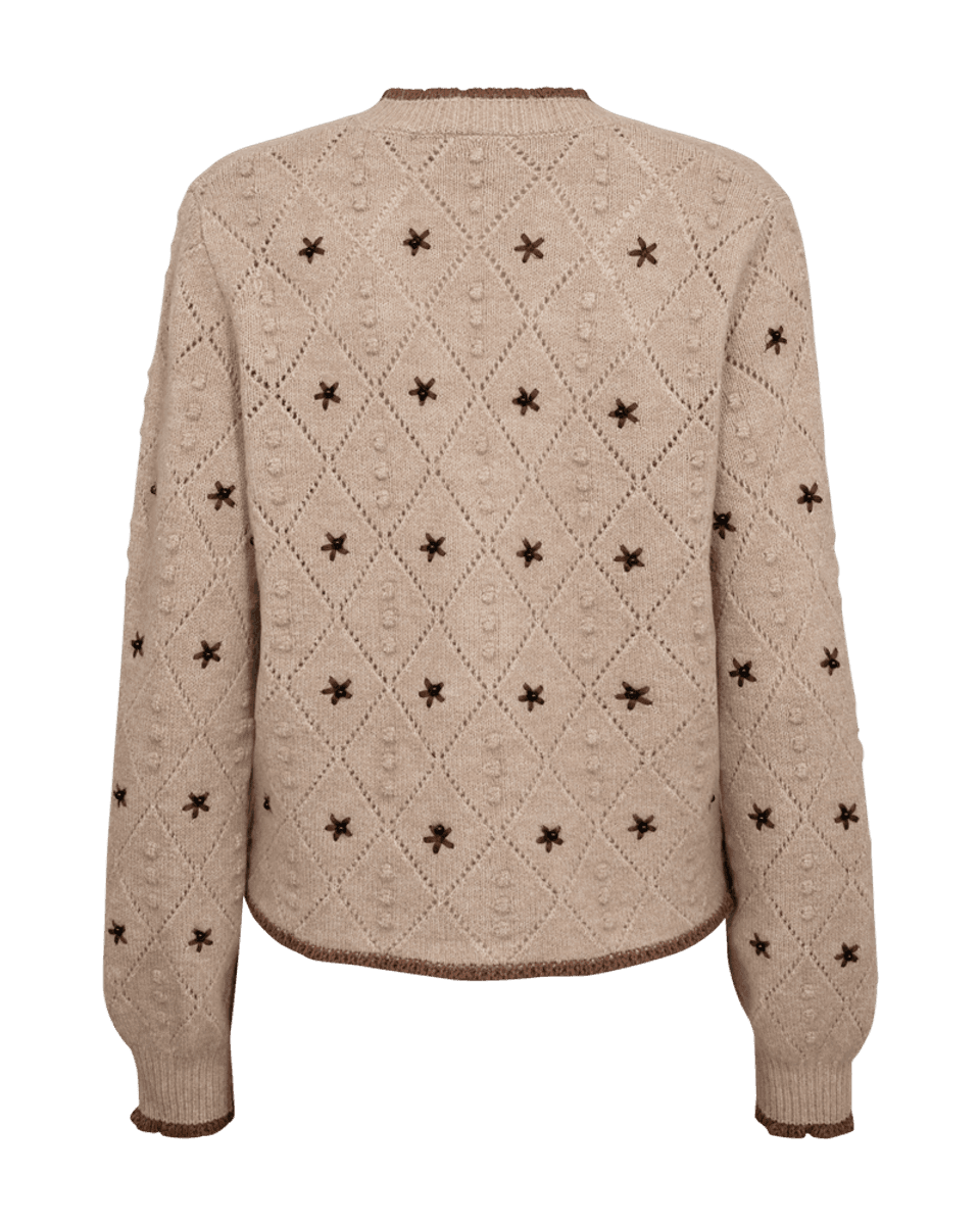 STOKKE CARDIGAN - TAUPE/MOCCA