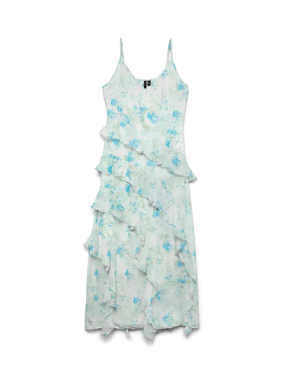 SMILLA FRILL KJOLE M/STROPPER - AQUA