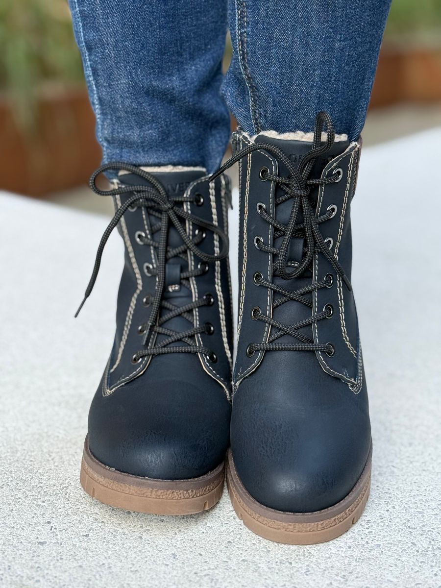 BOOTS M/KNYTING - NAVY
