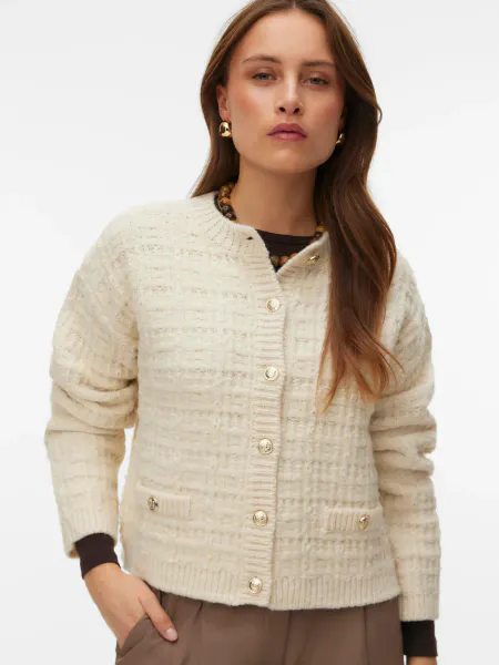 Hovedbilde HEATHER CARDIGAN - CREAM