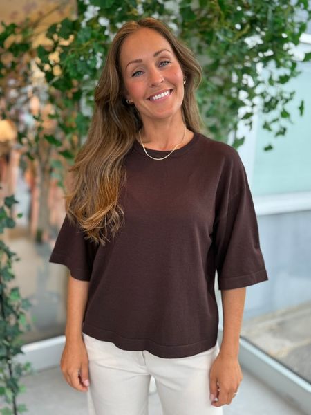 Hovedbilde CONNY GENSER RUND HALS - BRUN