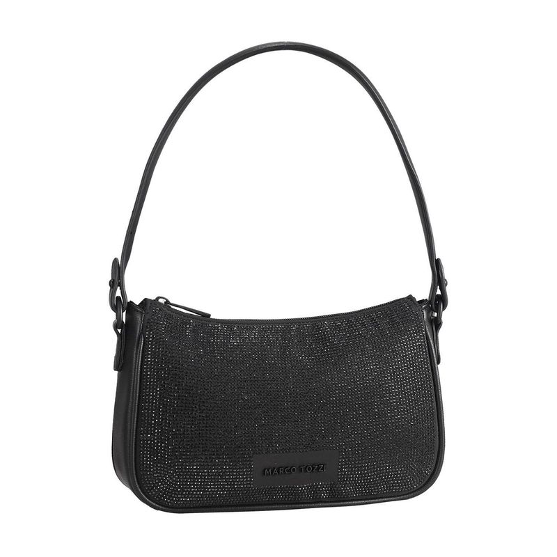 CLUTCH M/GLITTER - SORT